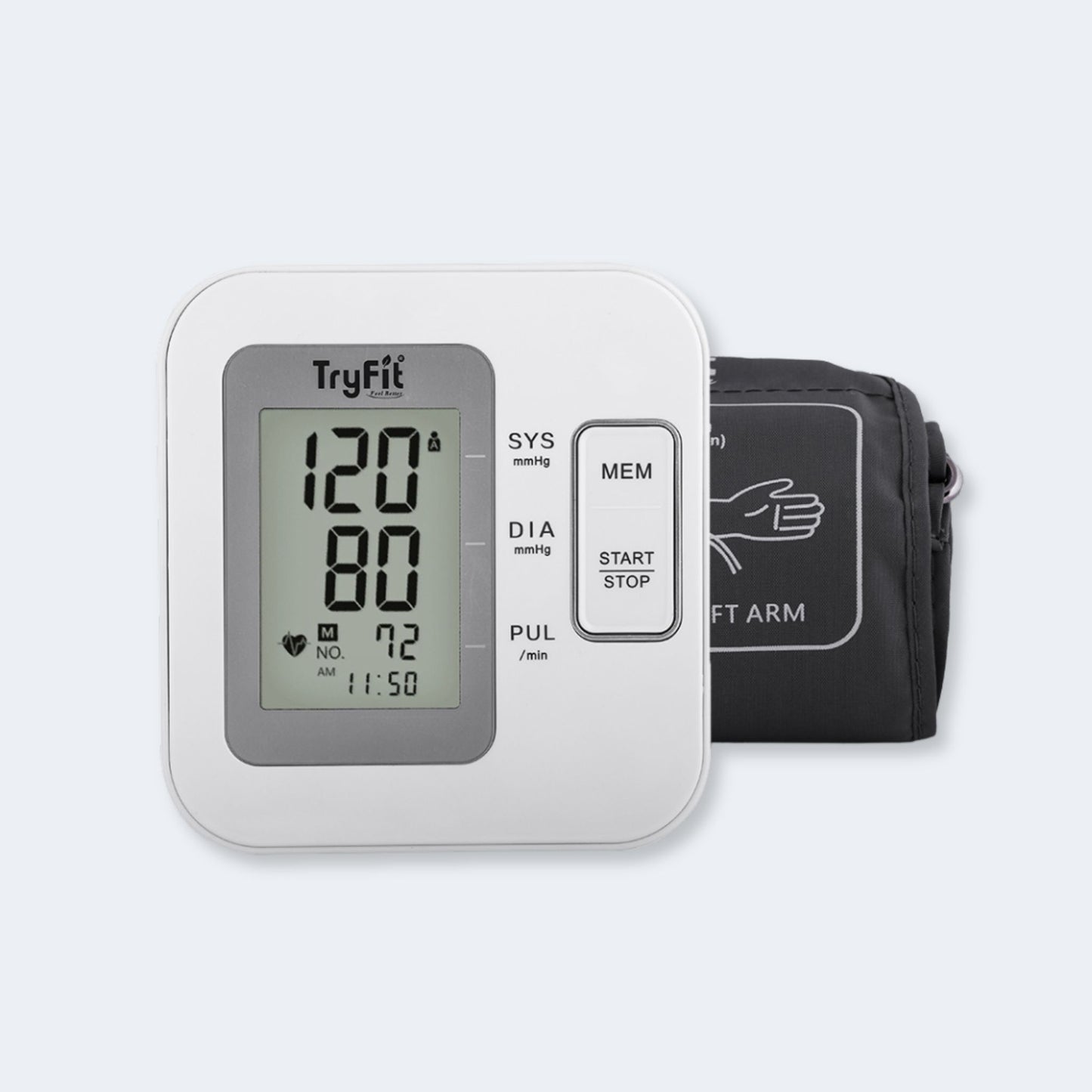 Tryfit Blood Pressure Monitor With Voice Prompt Fully Automatic