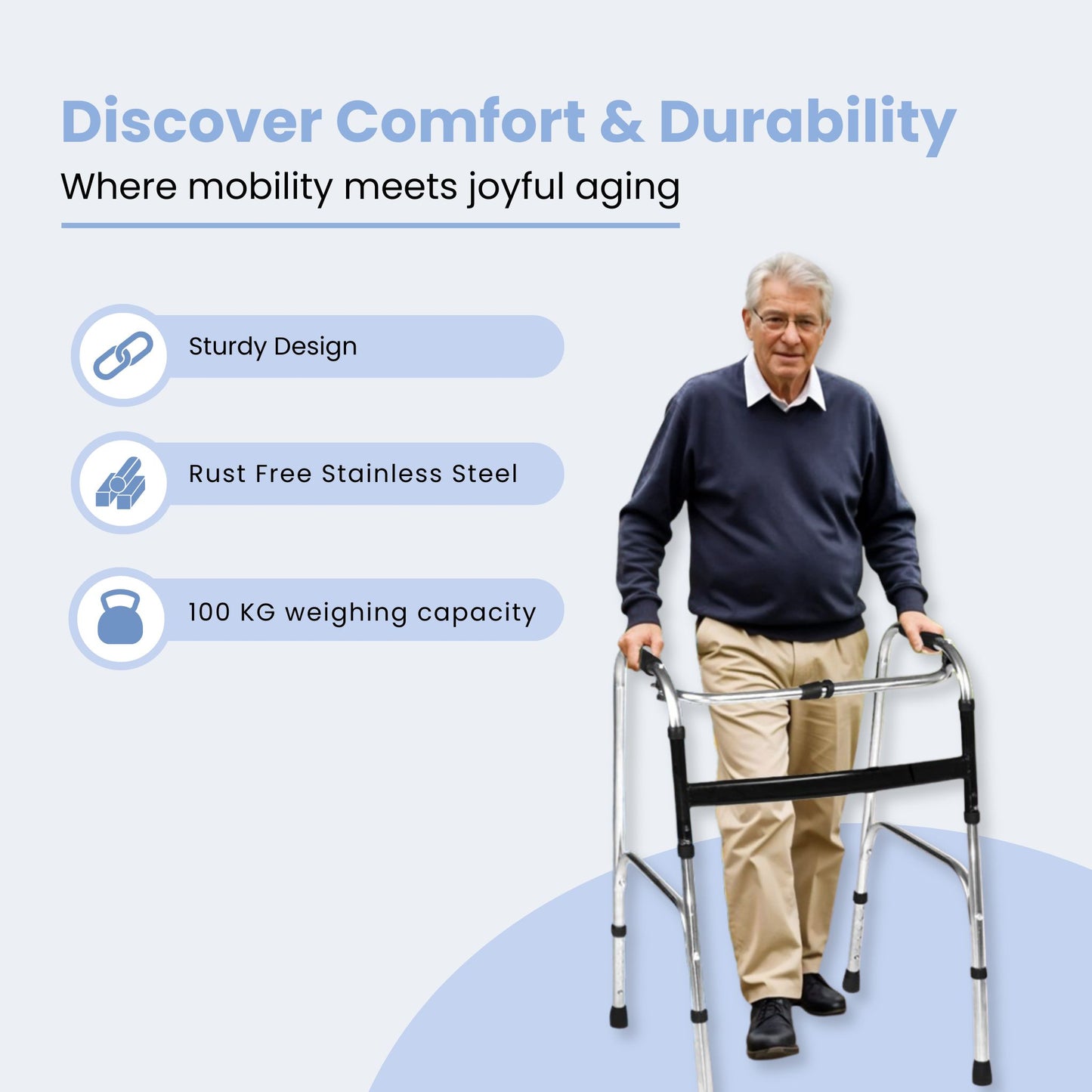 Tryfit Zigzag Walker Stainless Steel