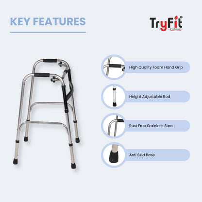Tryfit Zigzag Walker Stainless Steel