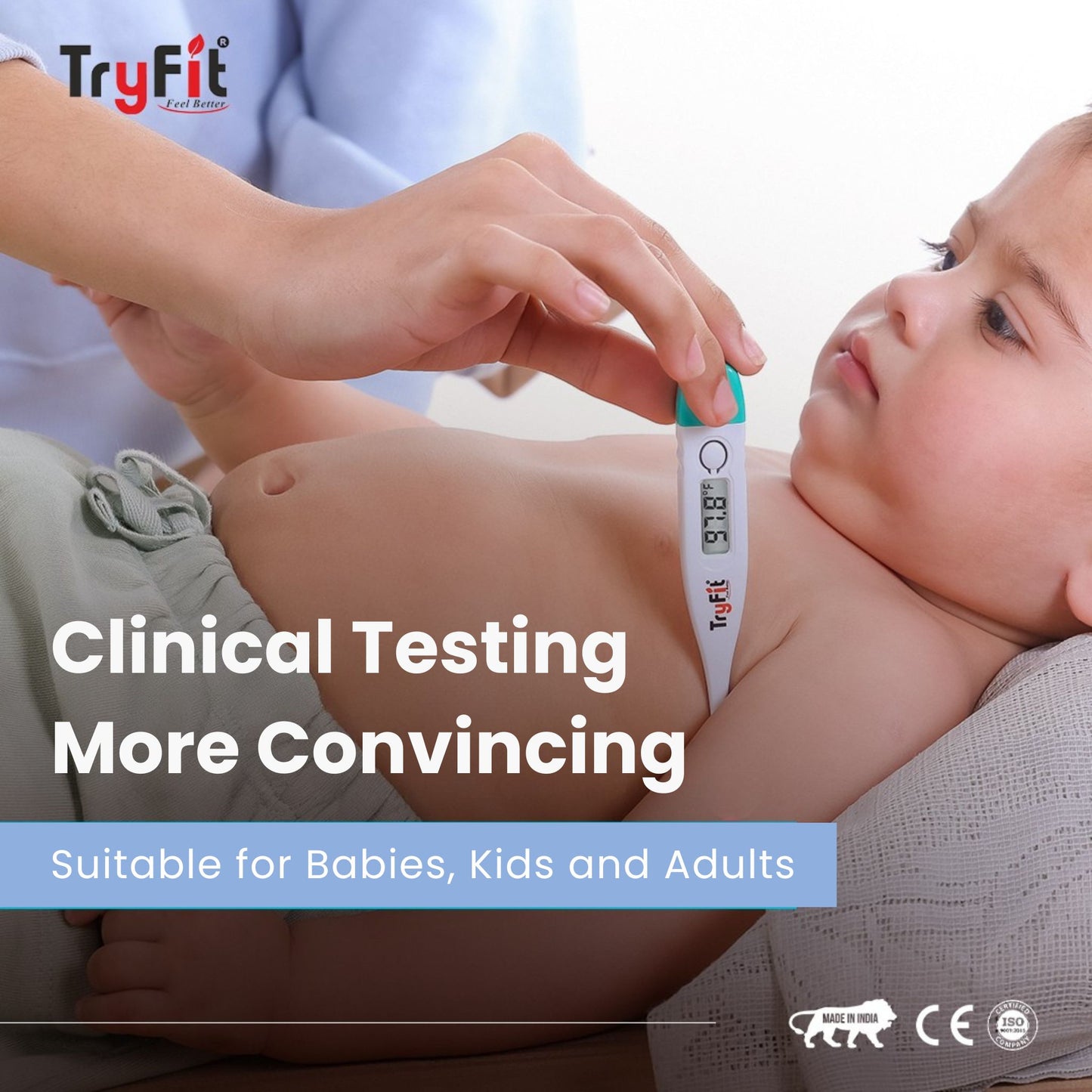 Tryfit Digital Thermometer Fast & Accurate | Dual Mode