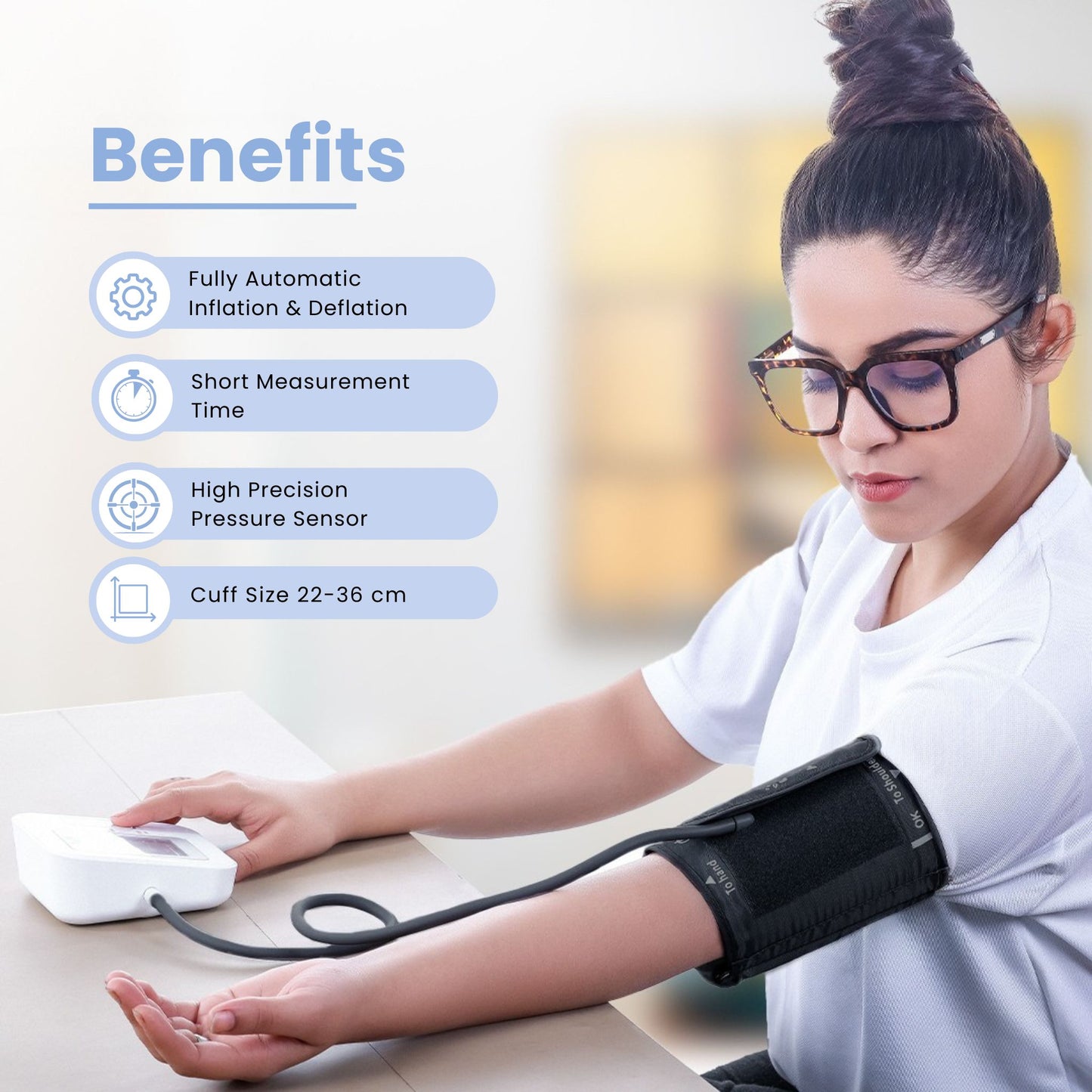 Tryfit Blood Pressure Monitor With Voice Prompt Fully Automatic