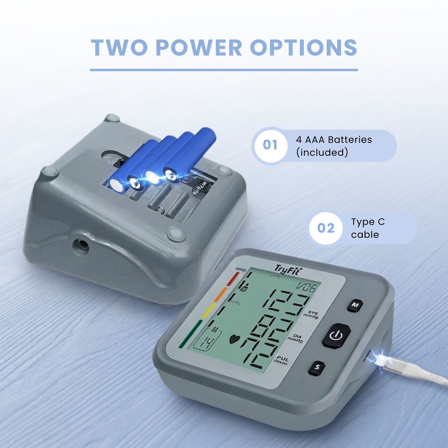 Tryfit HIKE Blood Pressure Monitor Fully Automated