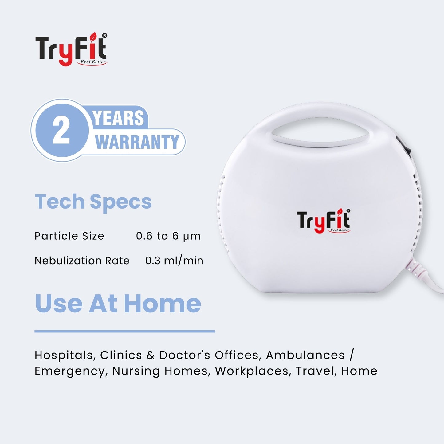 Tryfit HIKE Piston Nebulizer