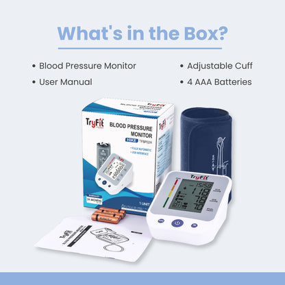 Tryfit HIKE Blood Pressure Monitor Dual User Memory