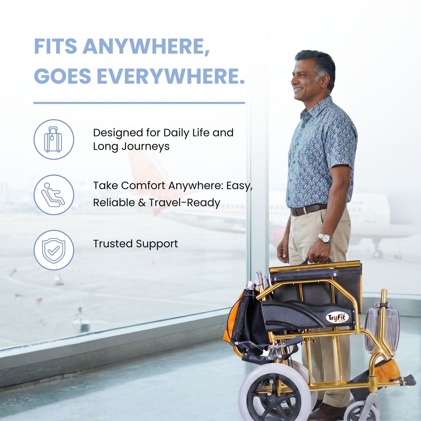 Tryfit Advance Travel Wheelchair