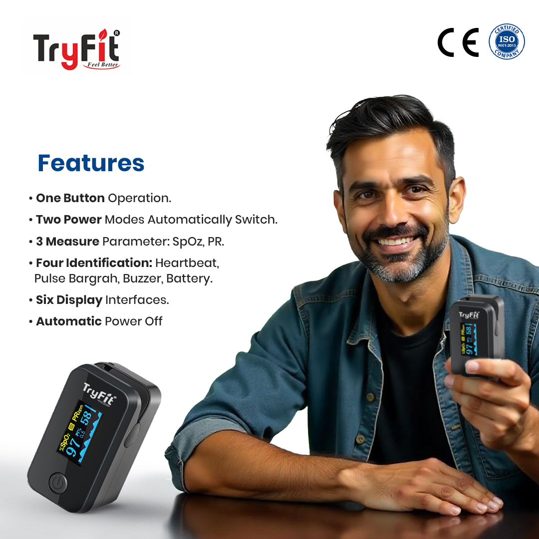 Tryfit Fingertip Pulse Oximeter