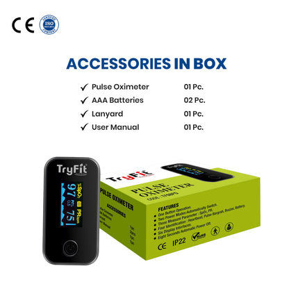 Tryfit Fingertip Pulse Oximeter
